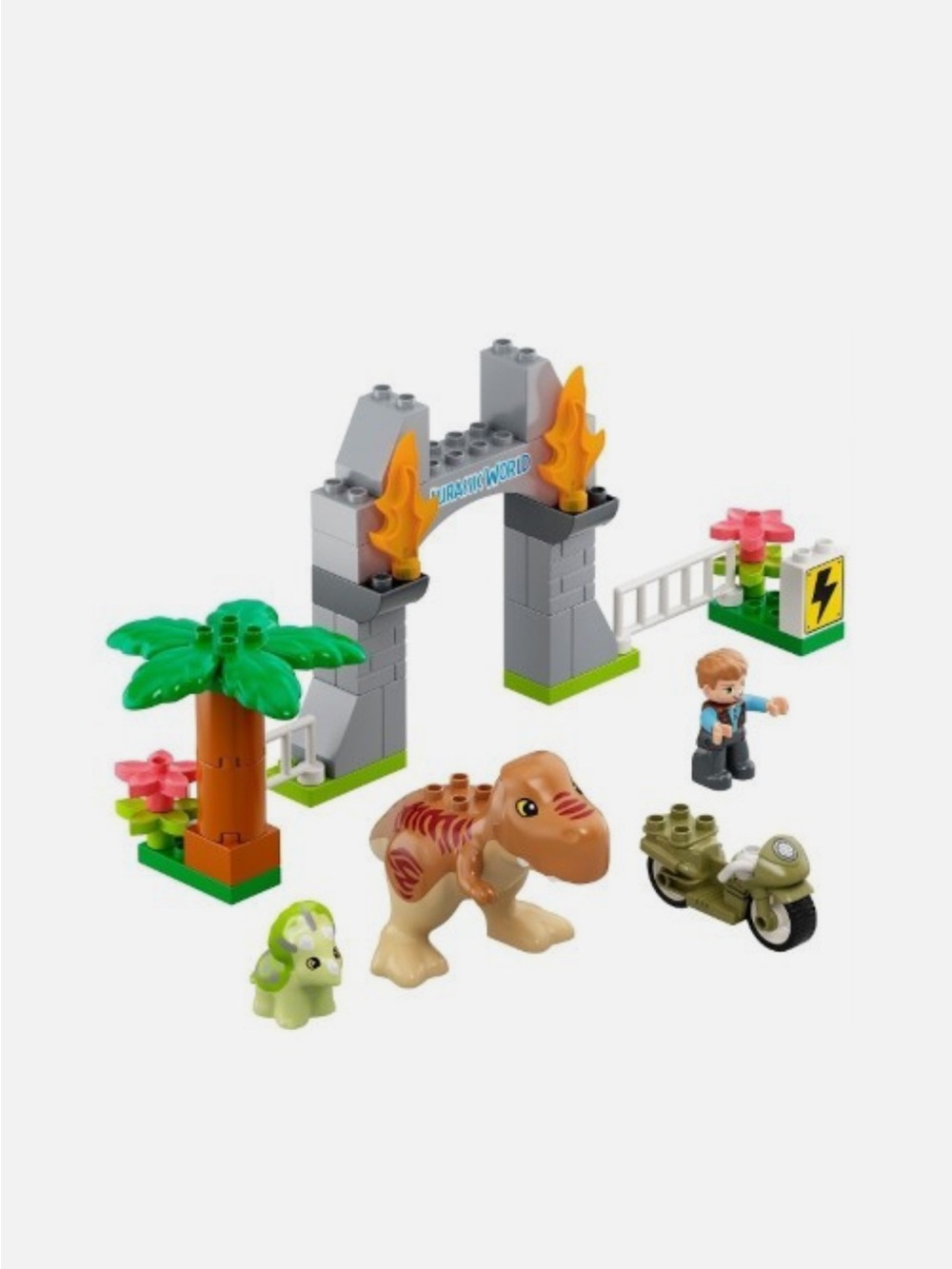Lego Dino Adventure Playset - Tan, Green, Gray, Pink